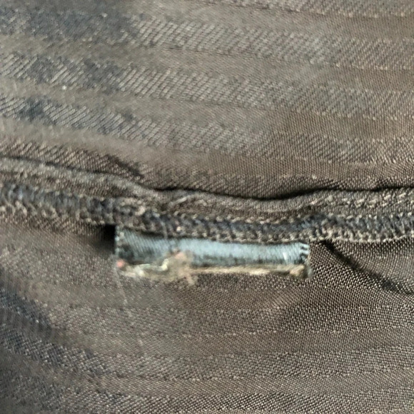 Rebecca Taylor Black Long Sleeve Shadow Stripe Blouse Size Small - Picture 8 of 9